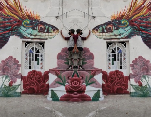 Galería de arte callejero de Nashi Bime - México