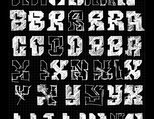 Galería de tipografía de Merle Michaelis-Alemania