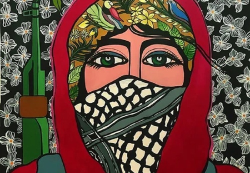 A group exhibition presents, through works by artists from Gaza to Lebanon