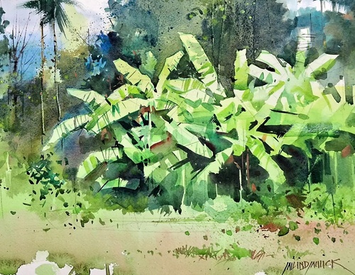 Gallery Of Watercolor Painting By Milind Mulick - India