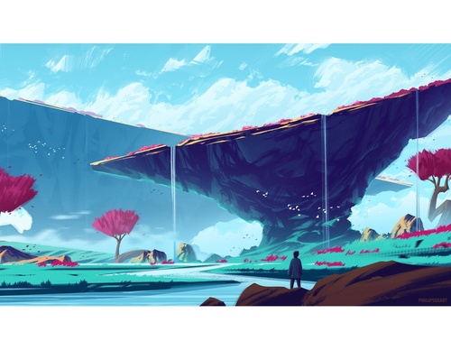 Galeria de ilustrações de Philip Sue - Nova Zelândia