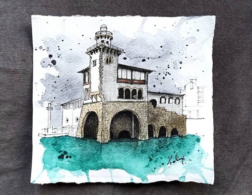 Galeria de pinturas em aquarela de Kalliopi C - Escócia