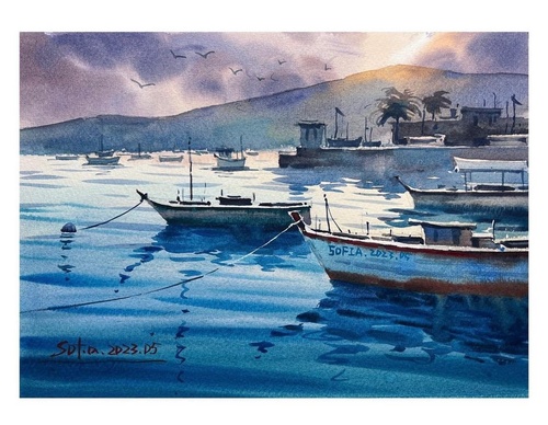 Gallery Of WaterColor Painting By Sofia Wu Mei - China