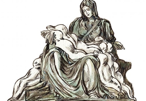 Pietà | Morte e sofrimento em Gaza.