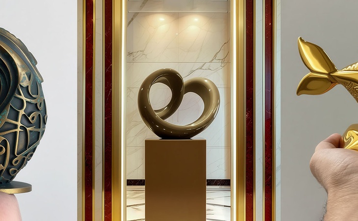 Khalid Shahin (Jordan) — Sculptural Art: Contemporary Typography & Islamic Calligraphy