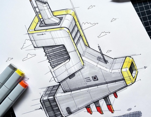 Gallery Of Design Sketching By Marius Kindler - Germany