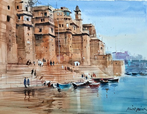 Gallery Of Watercolor Painting By Milind Mulick - India