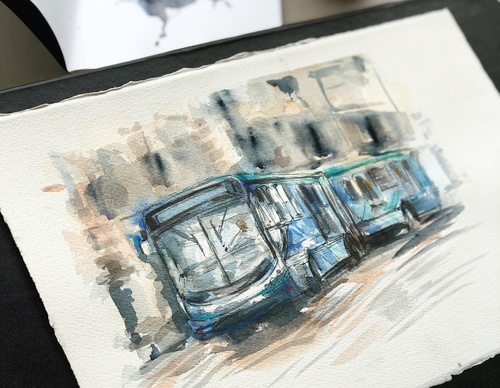 Gallery Of WaterColor Painting By Xavier Palau Blacio - Argentina