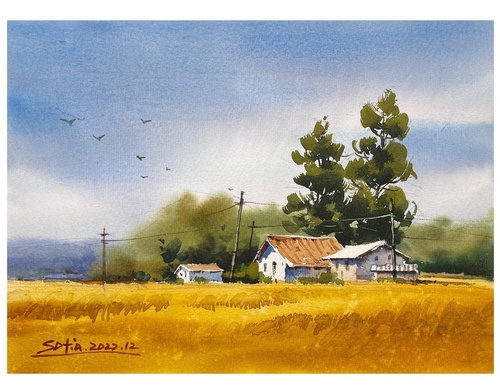 Gallery Of WaterColor Painting By Sofia Wu Mei - China