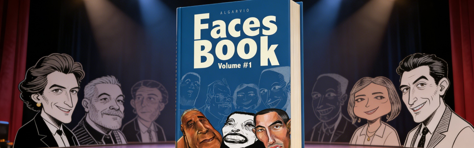 Faces Book Vol.1: 500+ Caricatures of Amazing People by Algarvio