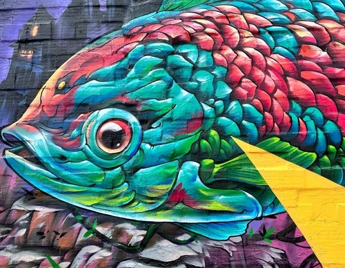 Galeria subterrânea de arte de rua - Peru