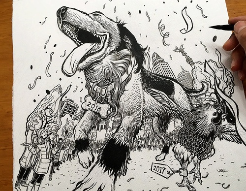 Gallery of Illustration & Graphic Works by Javier Medellin Puyou – Mexico