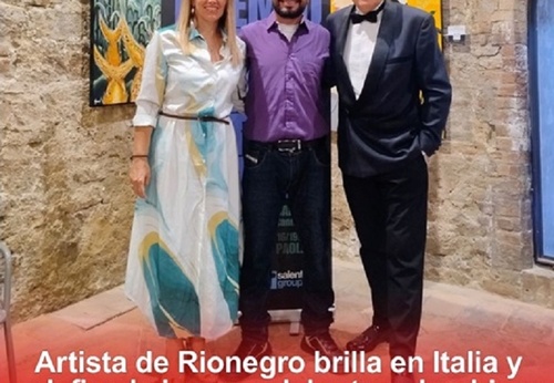 Artista de Rionegro brilla en Italia y redefine la imagen del arte colombiano
