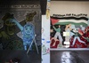 A gallery against the "genocide in Gaza"