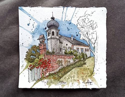Galeria de pinturas em aquarela de Kalliopi C - Escócia