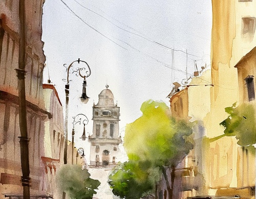 Galeria de pinturas em aquarela de Tere Lojero – México
