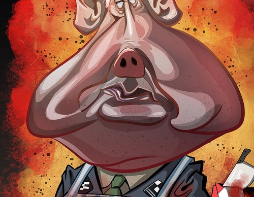 holocide caricature