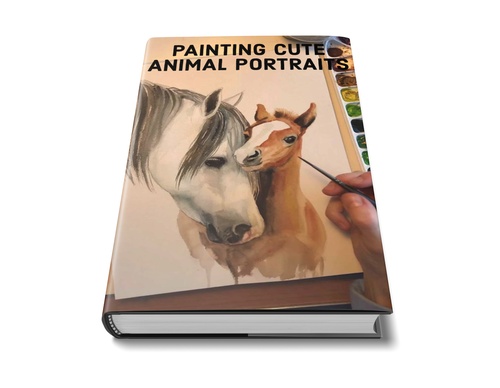 Pintando retratos fofos de animais por Gloria Fisher
