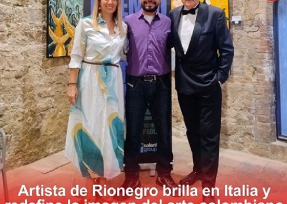 Rionegro Artist Shines in Italy and Redefines the Image of Colombian Art