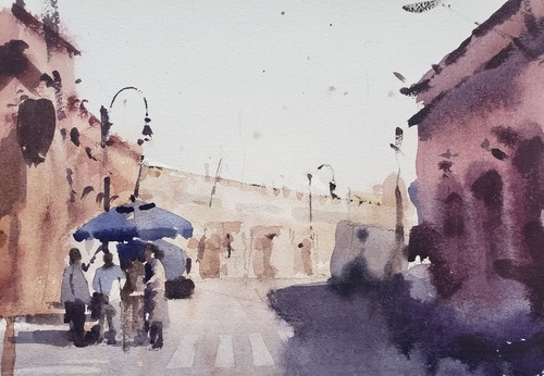 Galeria de Pinturas em Aquarela de Gonzalo Ibáñez Vargas - Chile