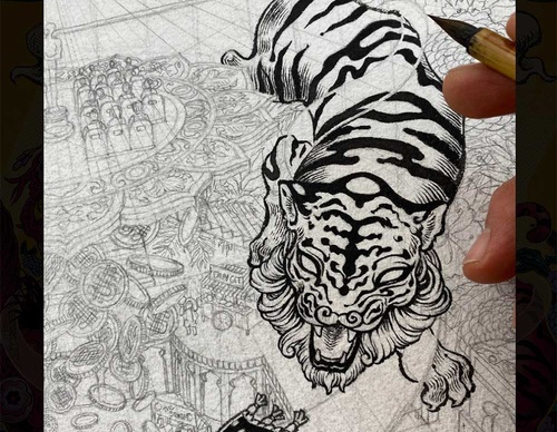 Gallery of Illustration & Graphic Works by Javier Medellin Puyou – Mexico