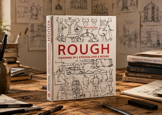 Rough: Drawing in 2 Strokes and 3 Moves by Pierre Pochet