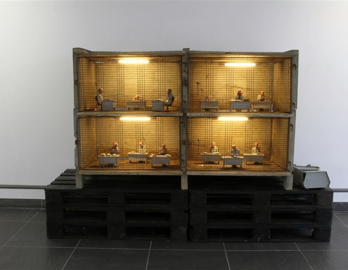 Gallery of Sculpture & Modern art by Isaac Cordal-Spain