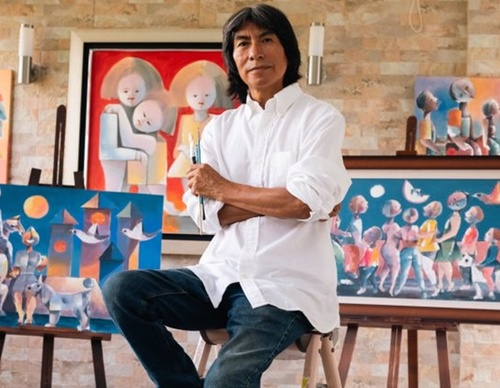 Lima celebra con una muestra al pintor ecuatoriano Olmedo Quimbita