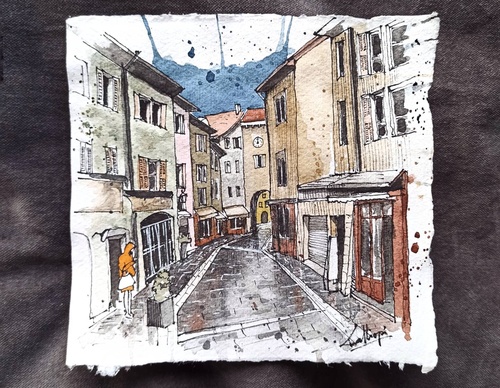 Galeria de pinturas em aquarela de Kalliopi C - Escócia
