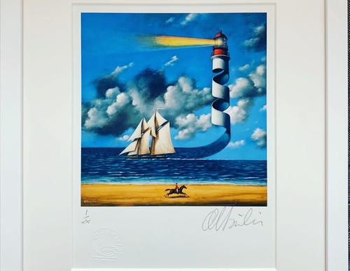 Gallery of humor painting by Rafal Olbinski - Poland