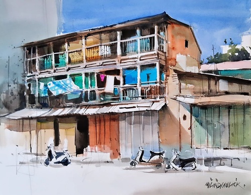 Gallery Of Watercolor Painting By Milind Mulick - India