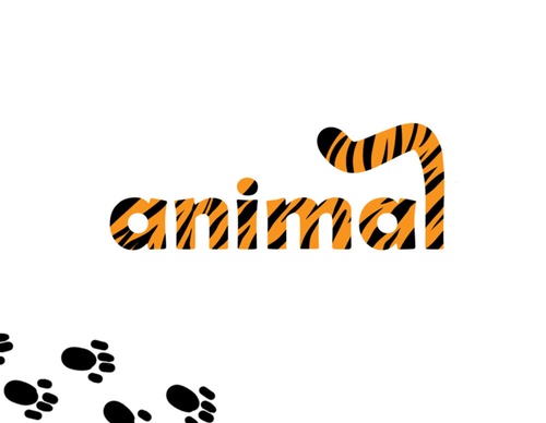blank poster animal