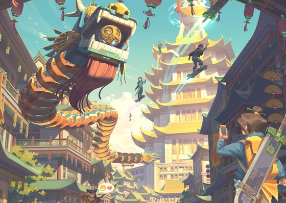 Galería de ilustraciones de Tiziano Zhou - China