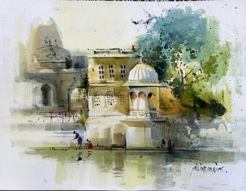 Gallery Of Watercolor Painting By Milind Mulick - India