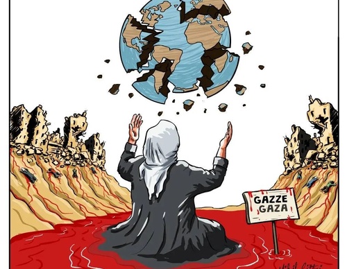 Galeria de desenhos animados sobre Gaza e Palestina