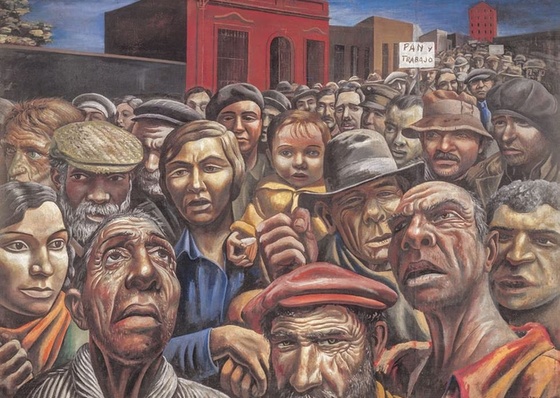 The mystery of the hidden banner in 'Manifestation', the iconic painting by Antonio Berni