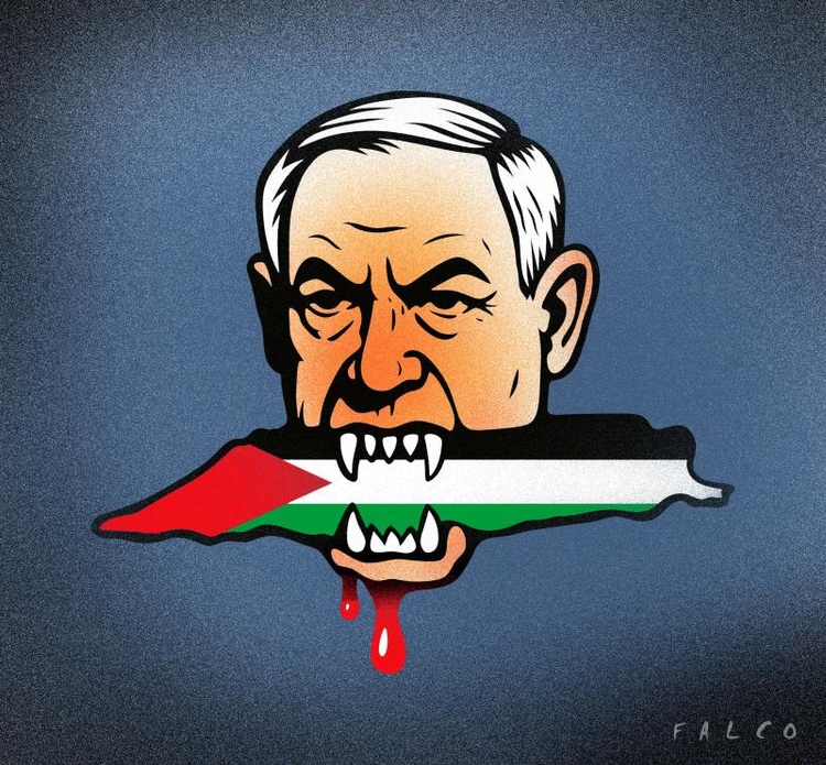 O açougueiro  O governo israelense quer reduzir o povo palestino a cinzas.