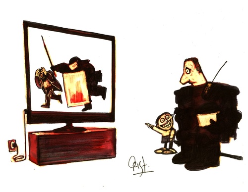 Gallery of the Best Humor Drawing by Cristobal Reinoso-Argentina
