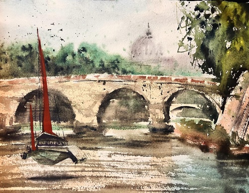 Gallery Of Watercolor Painting By Juan Ian - Argentina