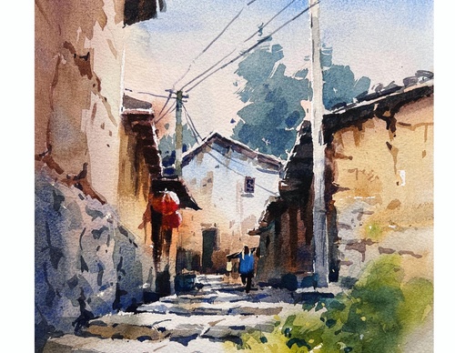 Gallery Of WaterColor Painting By Sofia Wu Mei - China