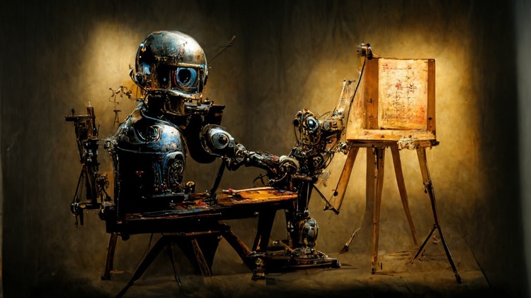 Critique of Artistic Works Created by Artificial Intelligence