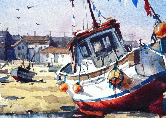 Galeria de pinturas em aquarela de Sofia Wu Mei - China