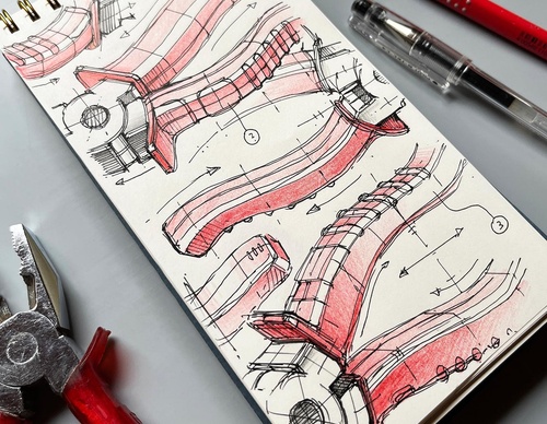 Gallery Of Design Sketching By Marius Kindler - Germany