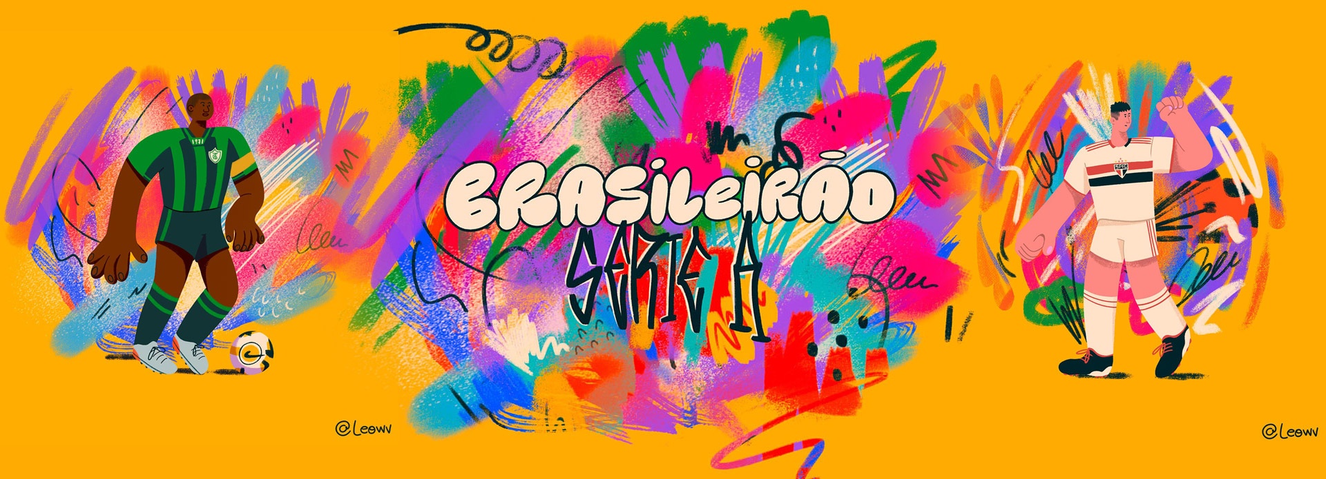 Brasileirão | Football Illustrations by Léo Vargas (Brazil)