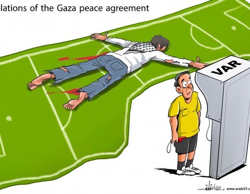 Violaciones israelíes del acuerdo de paz de Gaza