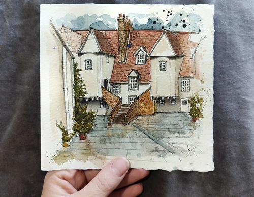 Galeria de pinturas em aquarela de Kalliopi C - Escócia