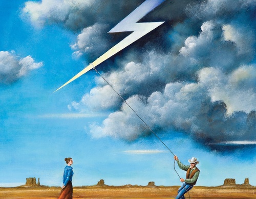 Gallery of humor painting by Rafal Olbinski - Poland