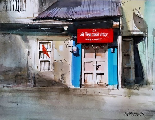 Gallery Of Watercolor Painting By Milind Mulick - India