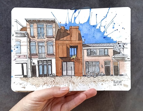 Galeria de pinturas em aquarela de Kalliopi C - Escócia
