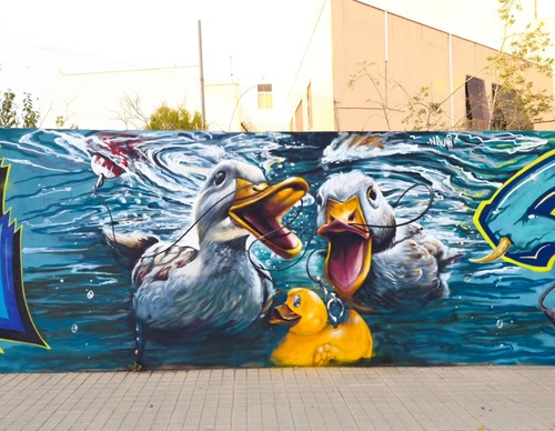 Galería de arte callejero de Nauni - España